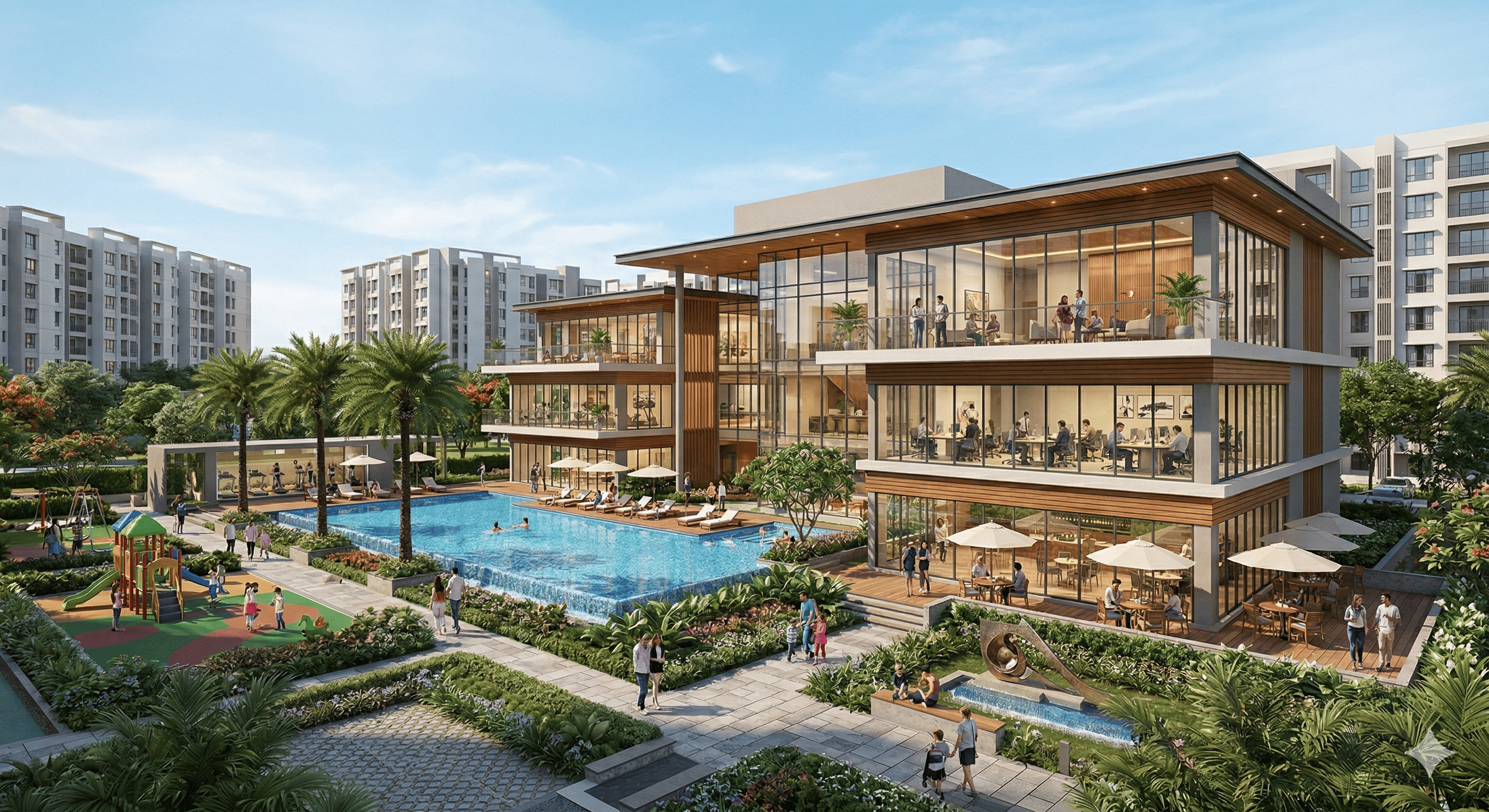 Resort-Style Swimming Pool at Brigade Sevilla Apartments